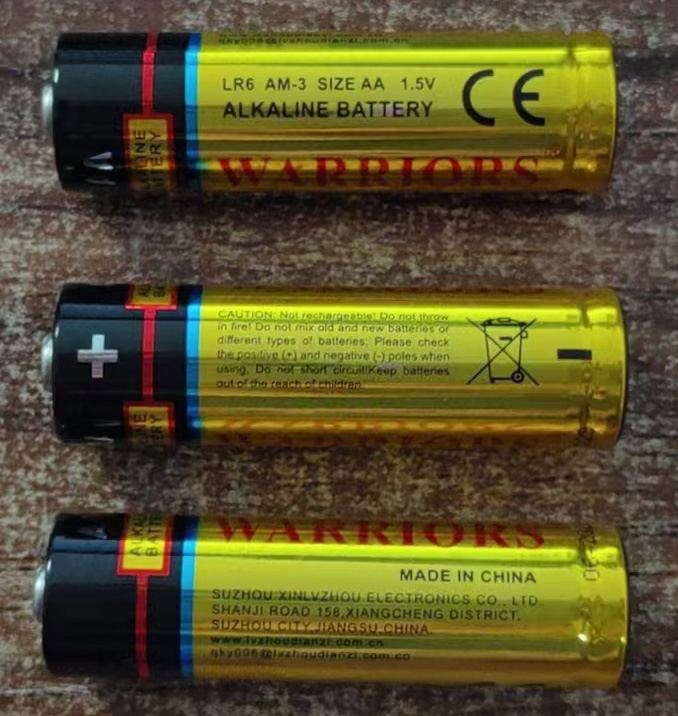 Warriors alkaline batteries